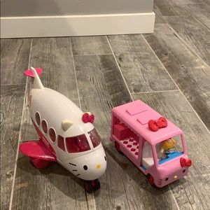 Hello Kitty Airplane and Ice Cream Truck